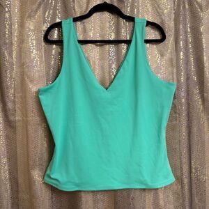 Express Body Contour Smoothing New Oasis Aqua Green Tank Top XL NWT